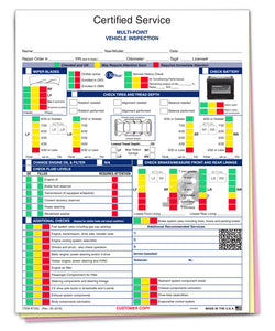 GM Multi-Point Vehicle Inspection Report