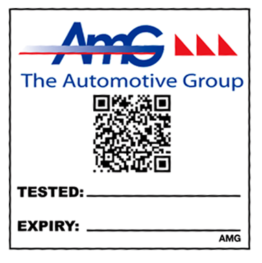 Custom Write-On Oil Change Stickers - Light Adhesive-Price per 1000