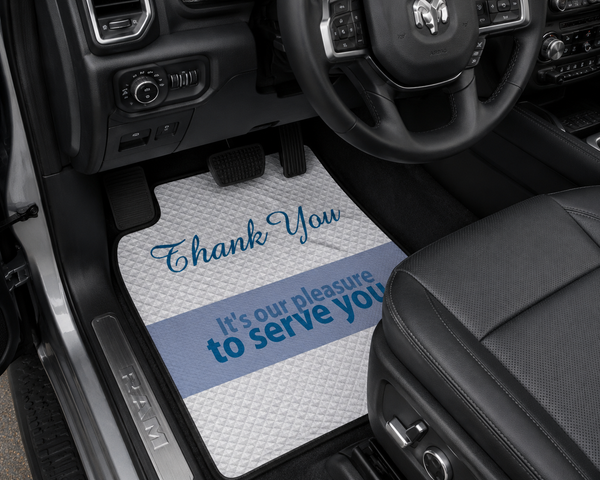 Thank You Embossed Floor Mats - 400/Box