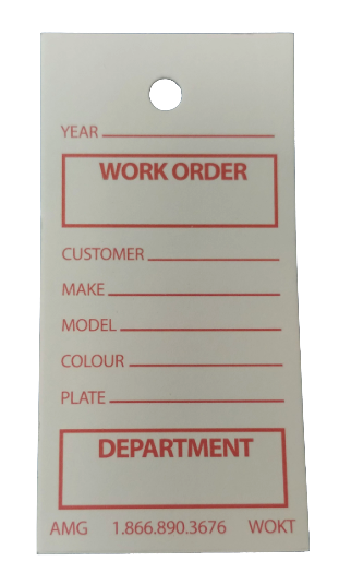 Work Order Keytags - 1000/bundle – The Automotive Group