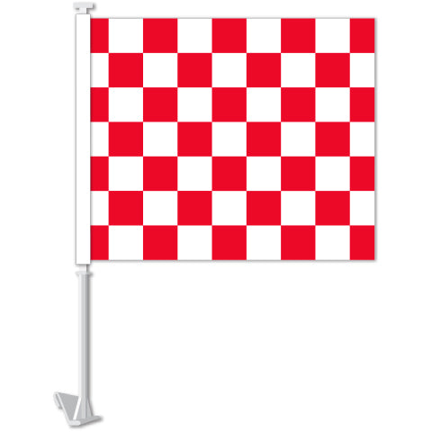 Standard Clip-On Flag - Red/White Checkered (Copy)