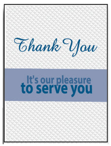 Thank You Embossed Floor Mats - 400/Box